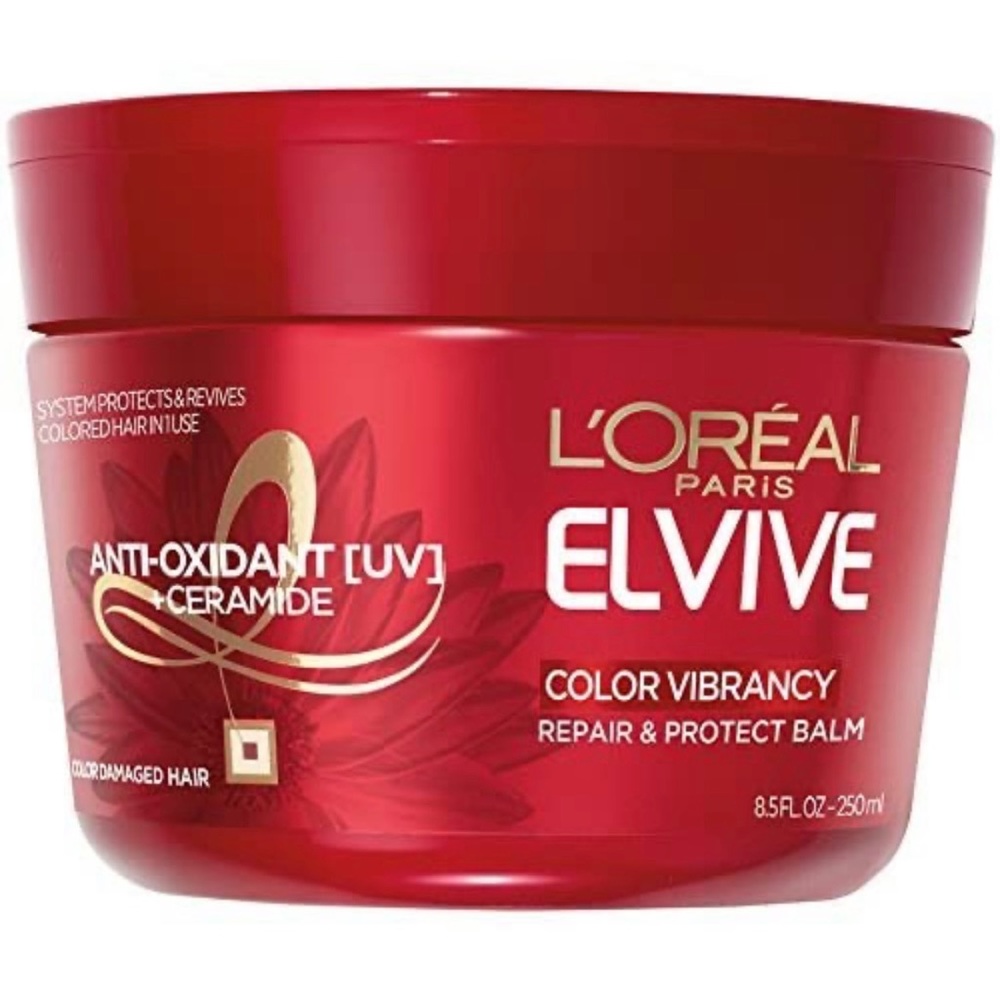 L'Oreal Paris Elvive Color Vibrancy Repair and Protect Balm, 8.5 fl oz